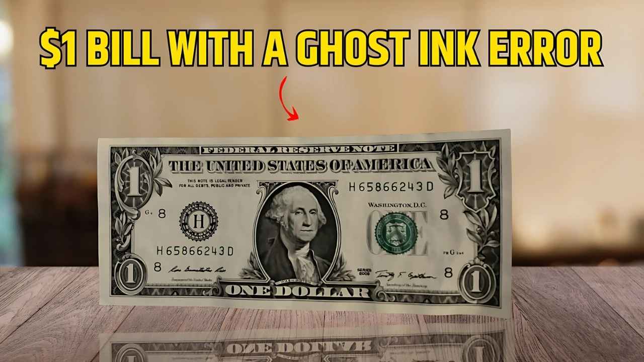 The Mysterious $1 Bill with a Ghost Ink Error Now Valued at $135,000